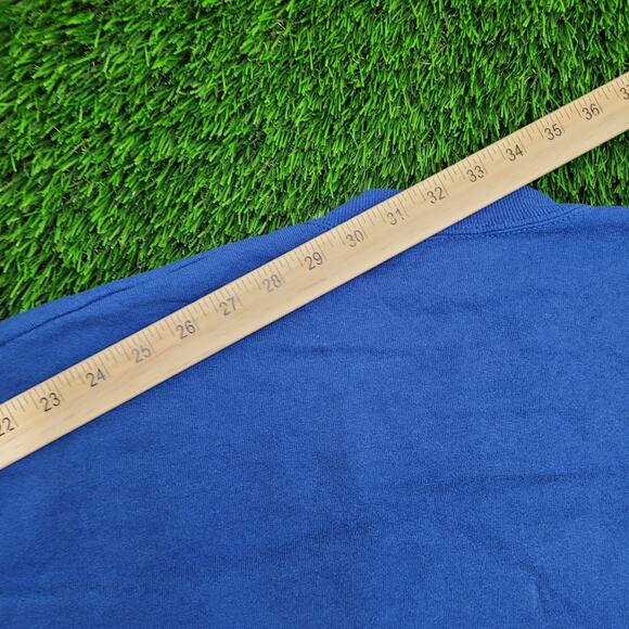 Vintage 80s JERZEES Blank Sweatshirt Women XL 23x25 Crop USA - Picture 4 of 12